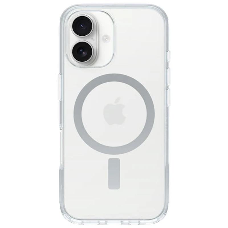 OtterBox Symmetry Fitted Hard Shell Case with MagSafe for iPhone 16 - Clear