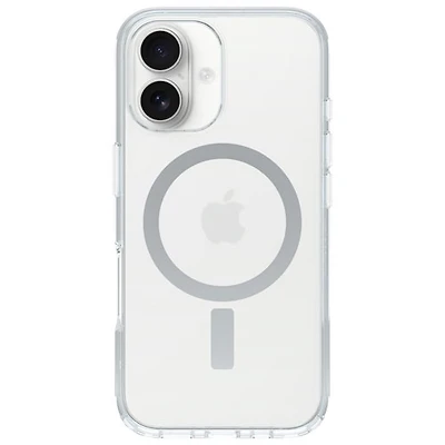 OtterBox Symmetry Fitted Hard Shell Case with MagSafe for iPhone 16 - Clear