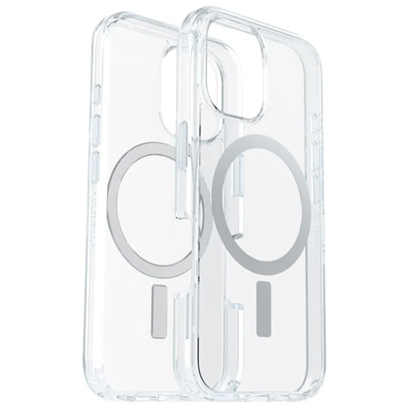 OtterBox Symmetry Fitted Hard Shell Case with MagSafe for iPhone 16 - Clear