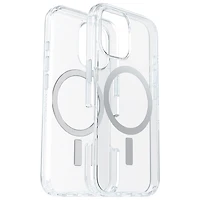 OtterBox Symmetry Fitted Hard Shell Case with MagSafe for iPhone 16 - Clear