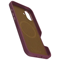 Étui rigide ajusté en cuir de cactus Symmetry d'OtterBox avec MagSafe pour iPhone 16 Plus - Rose Foxberry