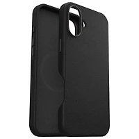 Étui rigide ajusté en cuir de cactus Symmetry d'OtterBox avec MagSafe pour iPhone 16 Plus - Noir Ash