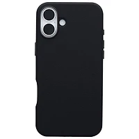 Étui rigide ajusté en cuir de cactus Symmetry d'OtterBox avec MagSafe pour iPhone 16 Plus - Noir Ash