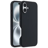Étui rigide ajusté en cuir de cactus Symmetry d'OtterBox avec MagSafe pour iPhone 16 Plus - Noir Ash