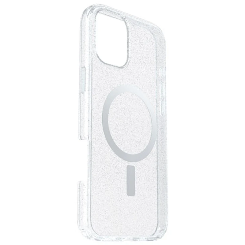 Étui rigide ajusté Symmetry d'OtterBox avec MagSafe pour iPhone 16 Plus - Transparent Stardust 3.0