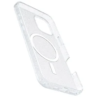 Étui rigide ajusté Symmetry d'OtterBox avec MagSafe pour iPhone 16 Plus - Transparent Stardust 3.0