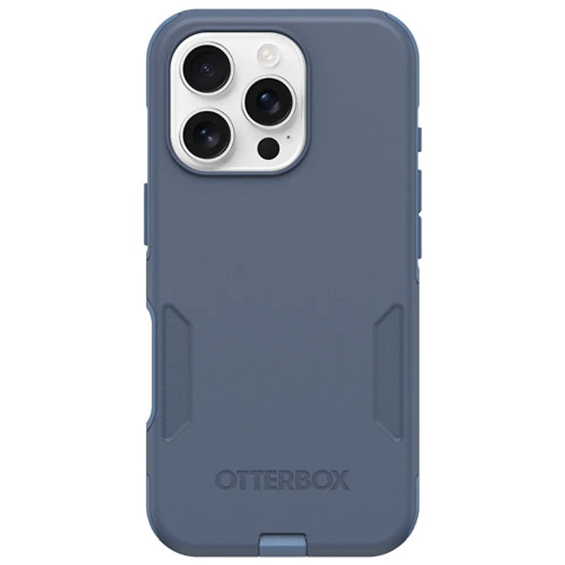 Étui rigide ajusté Commuter d'OtterBox avec MagSafe pour iPhone 16 Pro - Jean bleu poudre
