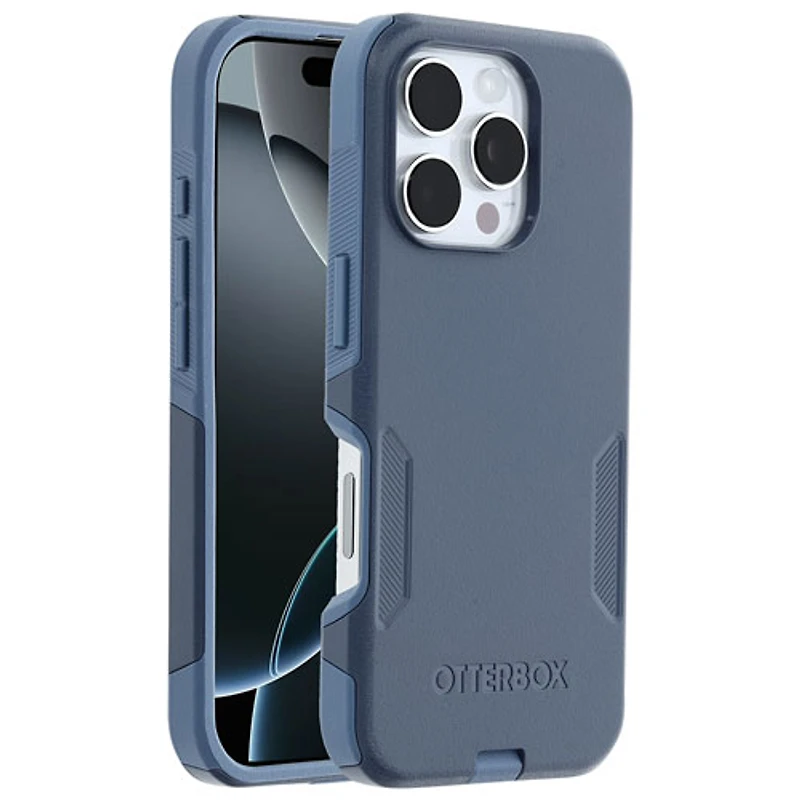 Étui rigide ajusté Commuter d'OtterBox avec MagSafe pour iPhone 16 Pro - Jean bleu poudre