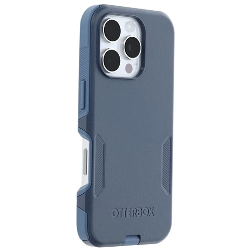 Étui rigide ajusté Commuter d'OtterBox avec MagSafe pour iPhone 16 Pro - Jean bleu poudre