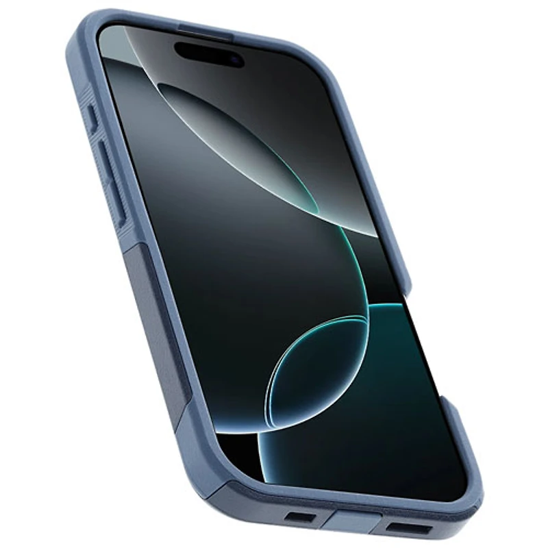 Étui rigide ajusté Commuter d'OtterBox avec MagSafe pour iPhone 16 Pro - Jean bleu poudre
