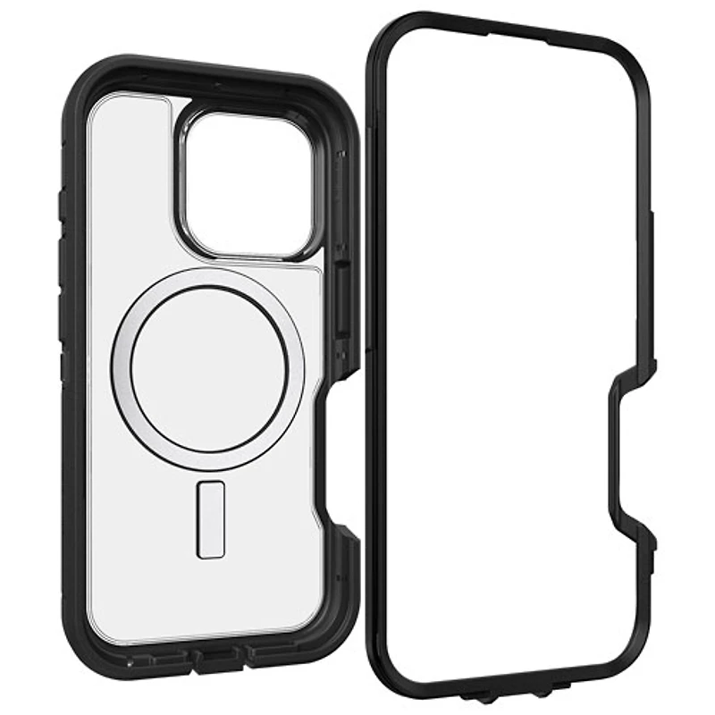 Étui rigide ajusté Defender XT d'OtterBox avec MagSafe pour iPhone 16 Pro - Côté sombre