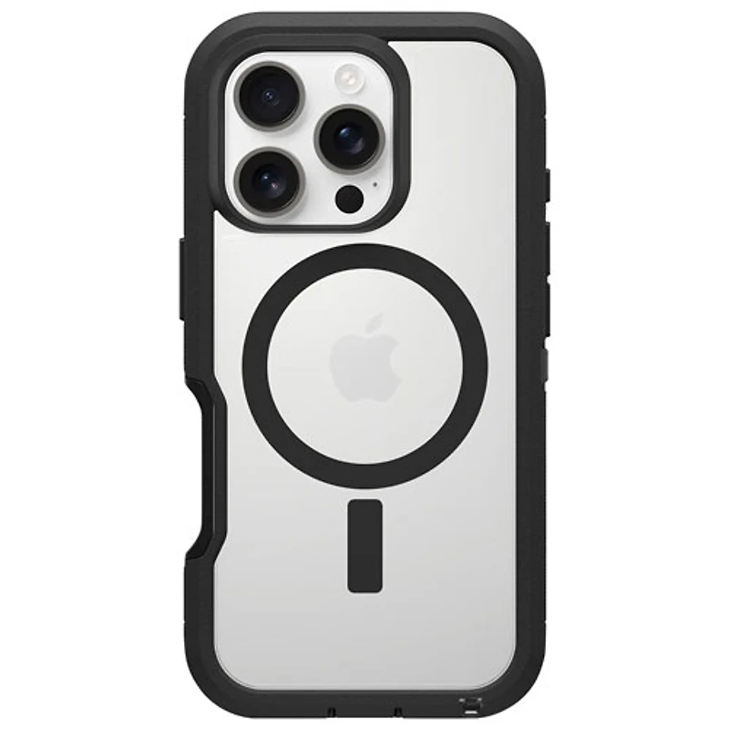 Étui rigide ajusté Defender XT d'OtterBox avec MagSafe pour iPhone 16 Pro - Côté sombre