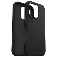 OtterBox Symmetry Cactus Leather Fitted Hard Shell Case with MagSafe for iPhone 16 Pro - Noir Ash