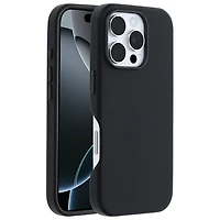 Étui rigide ajusté en cuir de cactus Symmetry d'OtterBox avec MagSafe pour iPhone 16 Pro - Noir cendré