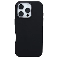OtterBox Symmetry Cactus Leather Fitted Hard Shell Case with MagSafe for iPhone 16 Pro - Noir Ash