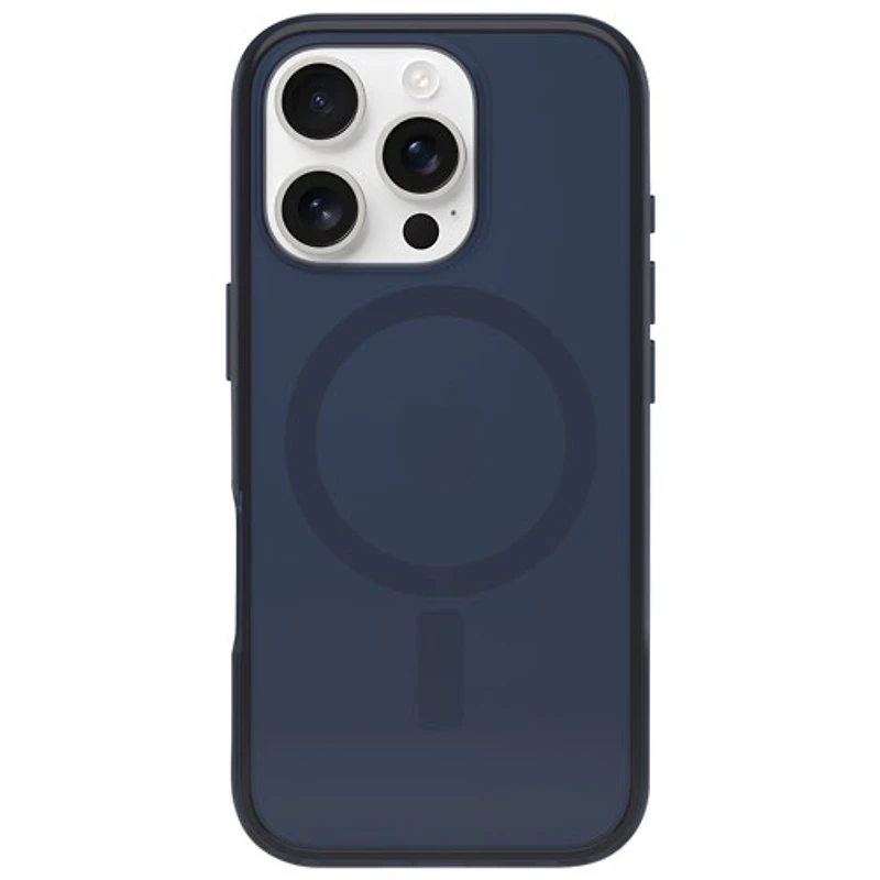 Étui rigide ajusté Symmetry d'OtterBox avec MagSafe pour iPhone 16 Pro - Ours bleu