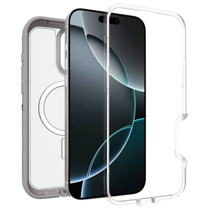 OtterBox Defender XT Fitted Hard Shell Case with MagSafe for iPhone 16 Pro Max - Snow Capped Clear