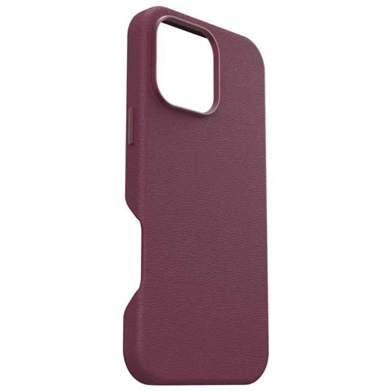 Étui rigide ajusté en cuir de cactus Symmetry d'OtterBox avec MagSafe pour iPhone 16 Pro Max - Airelle
