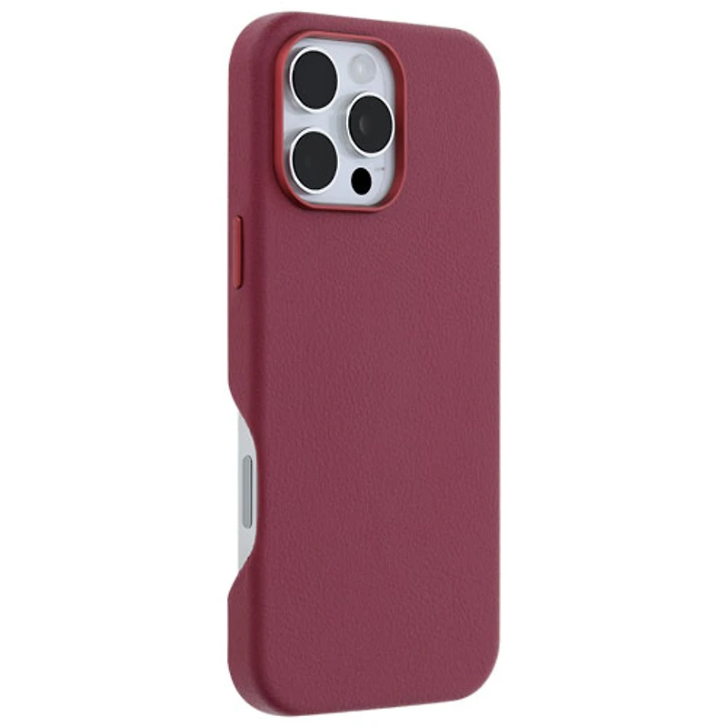 Étui rigide ajusté en cuir de cactus Symmetry d'OtterBox avec MagSafe pour iPhone 16 Pro Max - Airelle