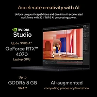 Portable à écran tactile DELO 4K de 16 po ProArt P16 d'ASUS - Noir nano (Ryzen AI 9 HX 370 d'AMD/SSD 2 To/RAM 64 Go/GeForce RTX 4070 de NVIDIA/Windows 11)
