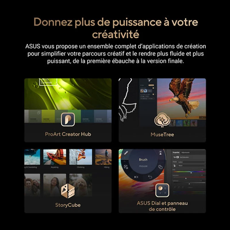 Portable à écran tactile DELO 4K de 16 po ProArt P16 d'ASUS - Noir nano (Ryzen AI 9 HX 370 d'AMD/SSD 2 To/RAM 64 Go/GeForce RTX 4070 de NVIDIA/Windows 11)