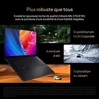 Portable à écran tactile DELO 4K de 16 po ProArt P16 d'ASUS - Noir nano (Ryzen AI 9 HX 370 d'AMD/SSD 2 To/RAM 64 Go/GeForce RTX 4070 de NVIDIA/Windows 11)
