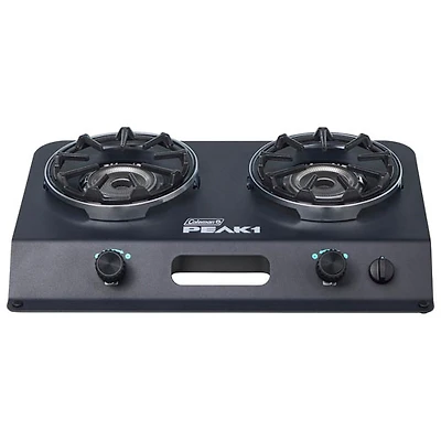 Réchaud de camping à 2 brûleurs de 20 000 BTU PEAK1 de Coleman - Noir