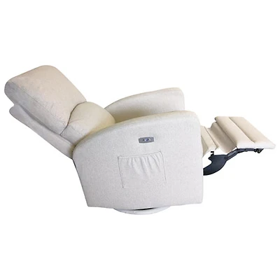 Fauteuil coulissant en tissu Habana de Dream On Me avec port de chargement USB - Taupe
