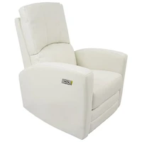 Fauteuil coulissant électrique en cuir reconstitué Habana de Dream On Me - Blanc