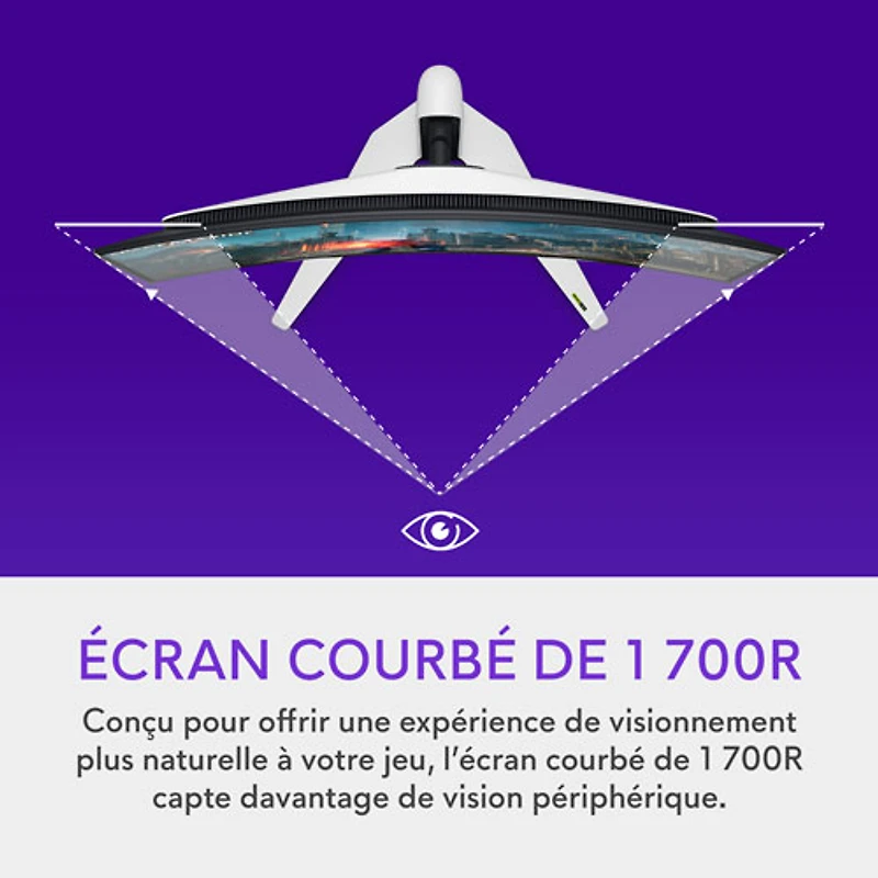 Alienware 32" 4K UHD 240Hz 0.03ms Curved QD OLED Gaming Monitor (AW3225QF) - Lunar Light