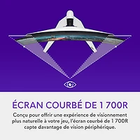 Alienware 32" 4K UHD 240Hz 0.03ms Curved QD OLED Gaming Monitor (AW3225QF) - Lunar Light