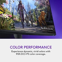 Alienware 32" 4K UHD 240Hz 0.03ms Curved QD OLED Gaming Monitor (AW3225QF) - Lunar Light