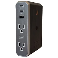 Parasurtenseur à 4 prises avec ports USB Omniport III d'Austere (7S-PS4-US1) - Noir