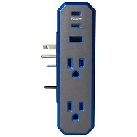 Austere V 4-Outlet with Omniport USB Surge Protector (5S-PS4-US1) - Black