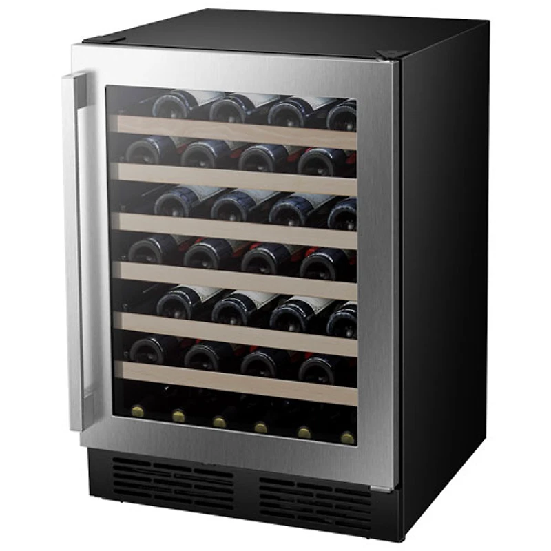 Hisense 54-Bottle Freestanding/Built-In Wine Fridge with Wi-Fi - Stainless Steel