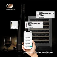 Hisense 54-Bottle Freestanding/Built-In Wine Fridge with Wi-Fi - Stainless Steel