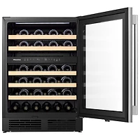 Cellier autonome/encastrable à deux zones de température pour 46 bouteilles de Hisense avec Wi-Fi - Acier inoxydable