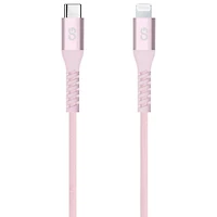 LOGiiX Vibrance 1.2m (3.9 ft.) Braided USB-C to Lightning Cable (LGX-13831) - Blush