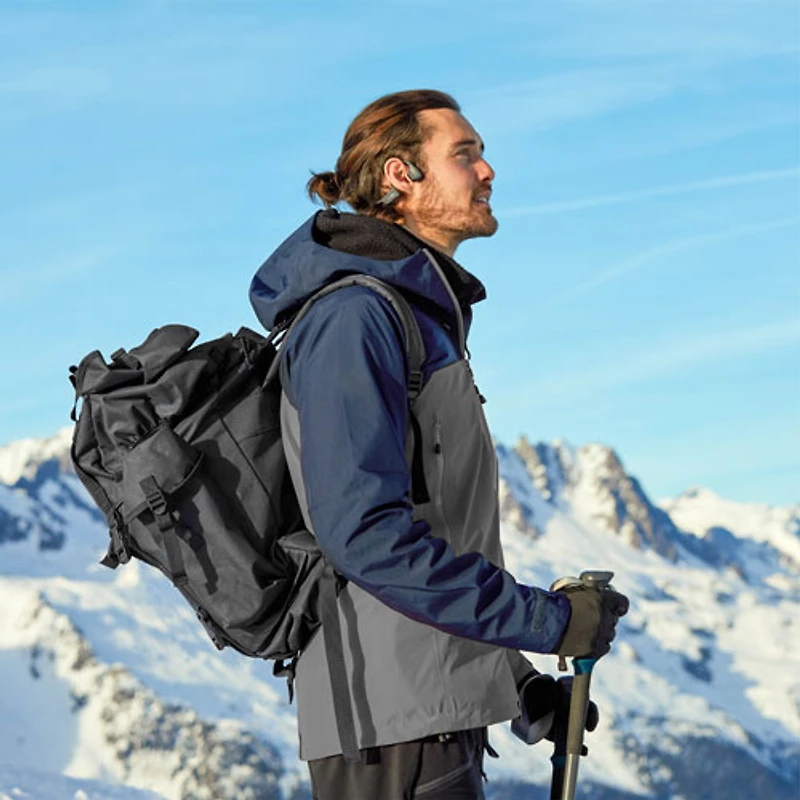 Shokz OpenRun Pro 2 Bone Conduction Open-Ear Bluetooth Headphones - Black