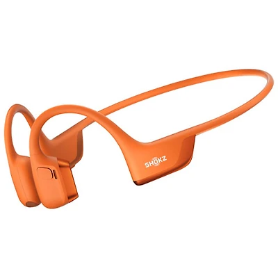 Écouteurs Bluetooth oreilles libres à conduction osseuse OpenRun Pro 2 de Shokz - Orange