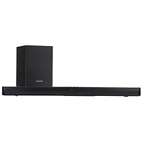 Barre de son 2.1 canaux de 110 W HT-SBW192 de Sharp avec haut-parleur d'extrêmes graves sans fil - Exclusivité Best Buy