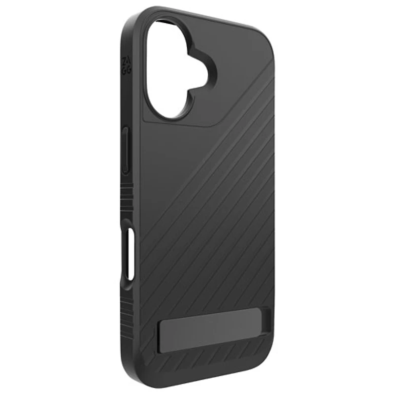 ZAGG Denali Snap with Kickstand Fitted Hard Shell Case for iPhone 16 - Black
