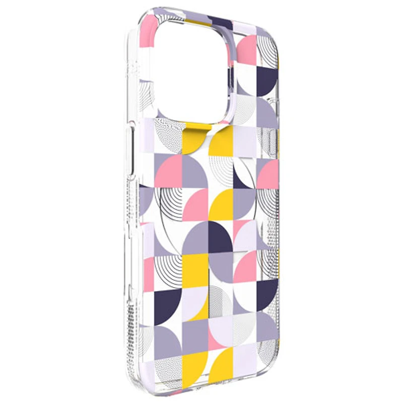 ZAGG Milan Snap Fitted Hard Shell Case with MagSafe for iPhone 16 Pro - Geometric