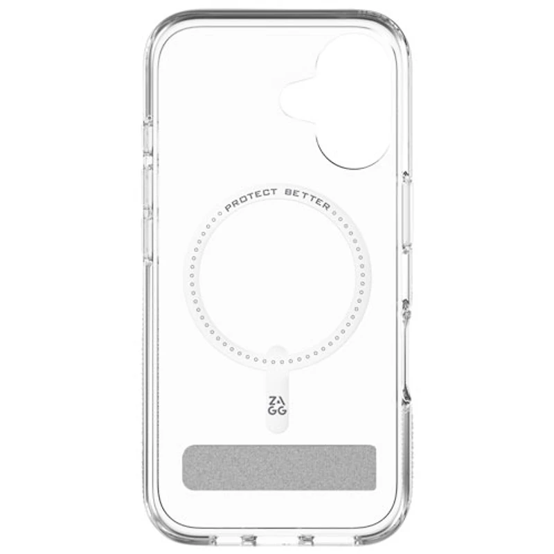 ZAGG Crystal Palace Snap Fitted Hard Shell Case with MagSafe for iPhone 16 - Clear