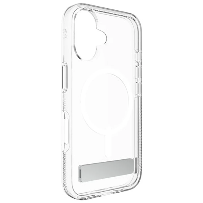 ZAGG Crystal Palace Snap Fitted Hard Shell Case with MagSafe for iPhone 16 - Clear