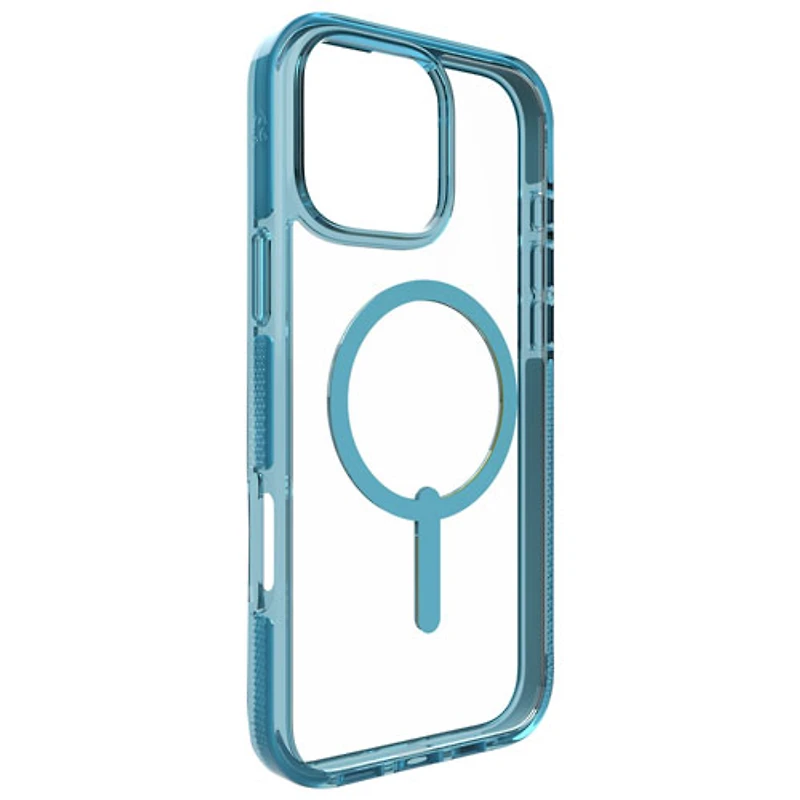 Étui rigide ajusté Santa Cruz Snap de ZAGG avec MagSafe pour iPhone 16 Pro Max - Rivière bleue
