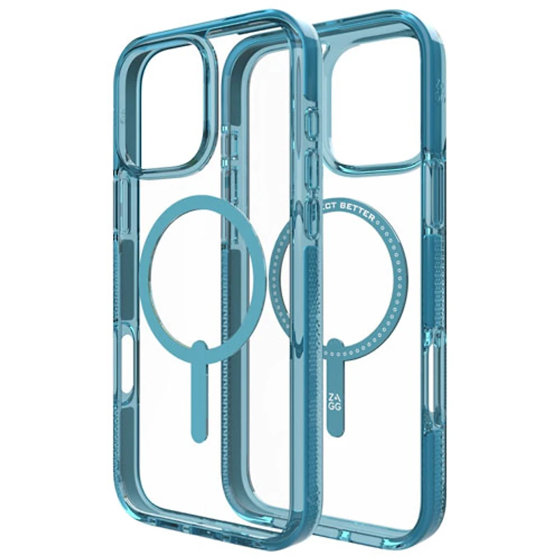 Étui rigide ajusté Santa Cruz Snap de ZAGG avec MagSafe pour iPhone 16 Pro Max - Rivière bleue