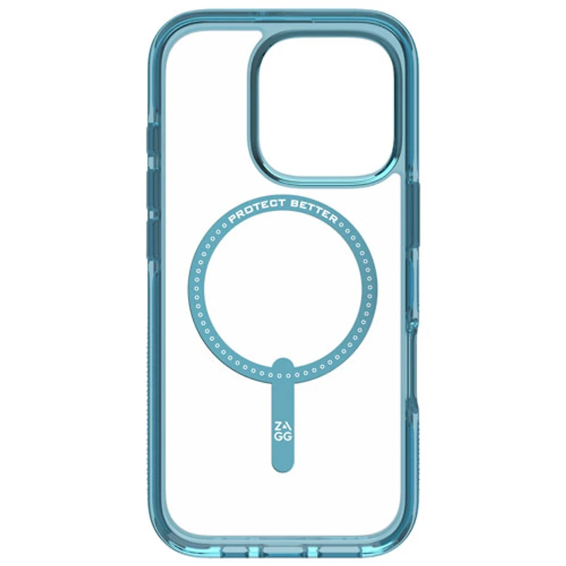 ZAGG Santa Cruz Snap Fitted Hard Shell Case with MagSafe for iPhone 16 Pro - River Blue