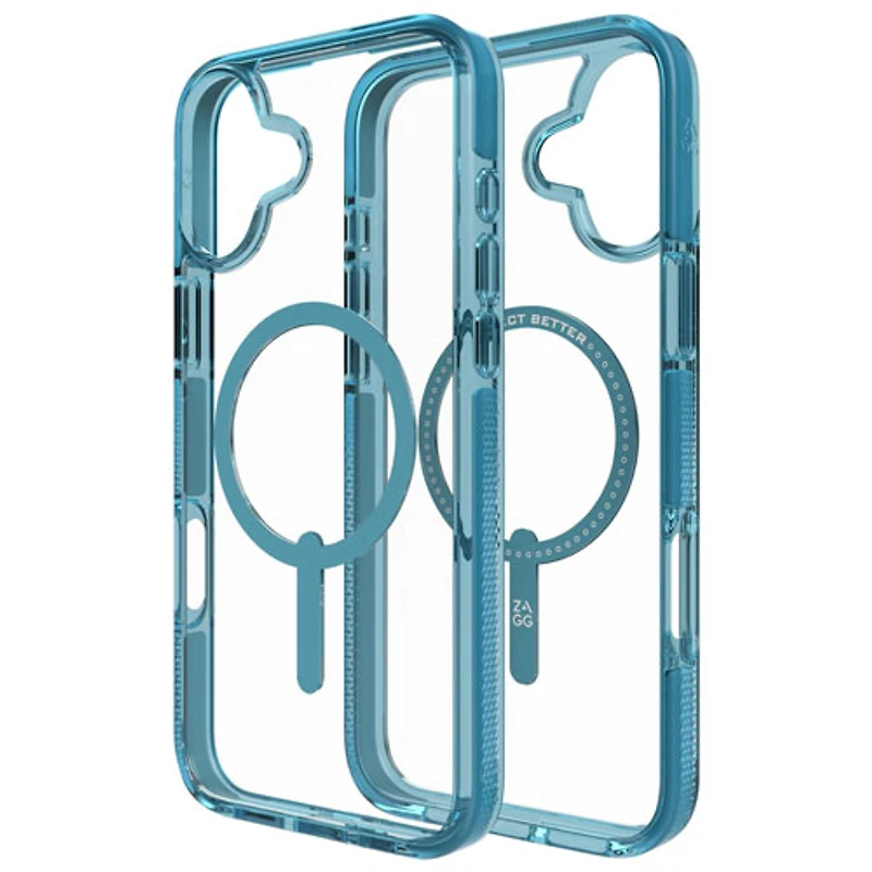 ZAGG Santa Cruz Snap Fitted Hard Shell Case with MagSafe for iPhone 16 Plus - River Blue