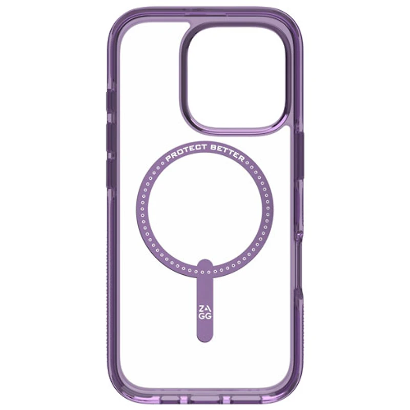 Étui rigide ajusté Santa Cruz Snap de ZAGG avec MagSafe pour iPhone 16 Pro - Hyacinthe